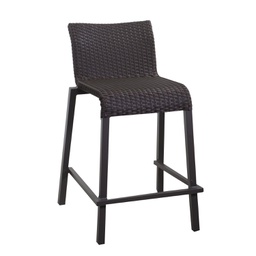 [V6442490000] Sgabello bar polyrattan adila noce cm49x59h81-103