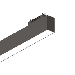 [8021696223032] Sistema Lineare nero L 605 x H 71 x P 35 mm