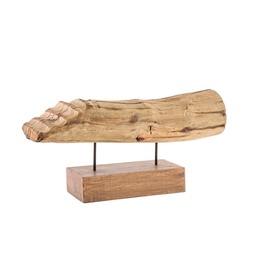 [B0186057] Soprammobile legno naturale Naele  cm 61 x 16 x 29,5h
