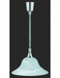 [TRIO301700107] Sospensione 1xE27 Viola Nichel E Vetro Bianco Ø39 cm Trio Lighting