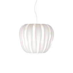 [QN/S/75/W] Sospensione 3 Luci in Metallo Cromato Cm. 75 x 60h