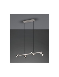 [TRIO302400407] Sospensione 4 Faretti Spot GU10 Orientabili Marley Nichel Trio Lighting