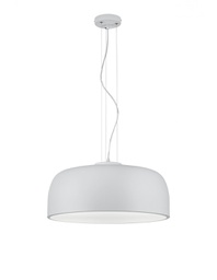 [TRIO309800431] Sospensione Cucina Moderna Calotta Metallica 4 Luci Baron Bianco Trio Lighting