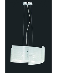 [TRIO302500301] Sospensione Signa 3 Vetri Bianco 3xE27 Ø50 cm Trio Lighting