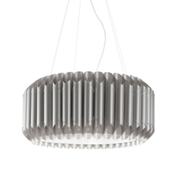 [LOU/S/60/SVR] Sospensione Silver in Metallo Cromato Cm. 60 x 31h