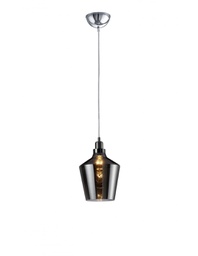 [TRIO304800142] Sospensione Singola Calais Bicchiere Vetro Fumé Trio Lighting