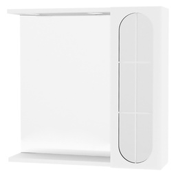 [DFL2061332] Specchiera Da Bagno Pensile Singolo 'Ina' Cm 57 X 16 X H.57 - Laccato Bianco