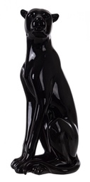 [B0183046] Statua Olympus Leopardo Nero H60