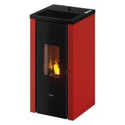 [DFL7001980] Stufa A Pellet 'Vera 7' Colore Rosso