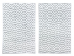 [B0607632] Tappeto Rombo Grig-Bia 120X180