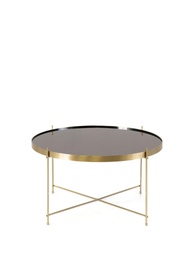[CO/073/MA] Tavolino in Vetro Temperato e Metallo - 70 x 70 x 40h