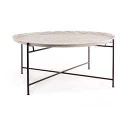 [B0746054] Tavolino in metallo stile fusion