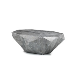 [FS/179/GS] Tavolino moderno pietra fossile grigio cm 120 x 70 x h 40