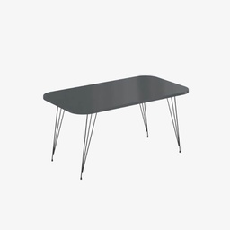 [FZ98914] Tavolino rettangolare Reeta antracite e gambe nere