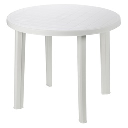 [DFL6131640] Tavolo In Polipropilene 'Tondo' Bianco