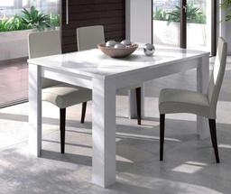 [CAP96245] Tavolo Kendra Cm.90 x 140-190 x 78h Kit Bianco