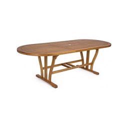 [054361] Tavolo Noemi allungabile in legno nobilitato ovale 180/240x100 cm