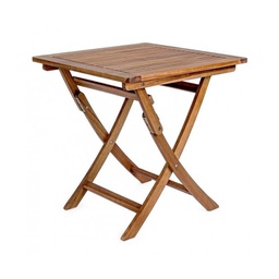 [2009271] Tavolo Noemi per esterno in legno di acacia pieghevole 70x70x h73 cm Iperbriko