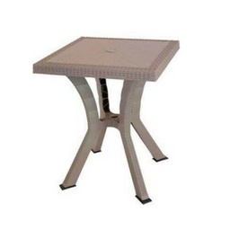 [1921616] Tavolo da esterno quadrato Rigoletto Rattan taupe 60 x 60 cm