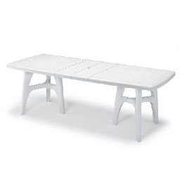 [1992072] Tavolo giardino resina president tris allungabile 170 195 220x95 bianco