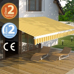 [1918856] Tenda da sole fissa Itaca 3 x 2 metri colore beige e ocra Verdelook