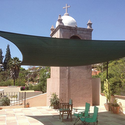 [1940031] Tenda ombreggiante a vela triangolare 3 x 3 x 3 metri colore verde Verdelook