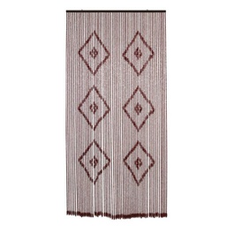 [1940021] Tenda zanzariera in legno per interno ed esterno marrone 120 x 240 cm