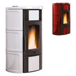 [DFL7001447] Termostufa A Pellet 'Iside Idro' 2.0 Colore Bordeaux