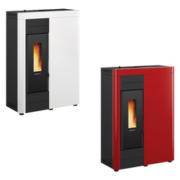 [DFL7001598] Termostufa A Pellet 'Virna' Colore Bianco