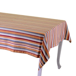 [V7912470000] Tovaglia Stripe bordeaux tinto in filo cm140x240