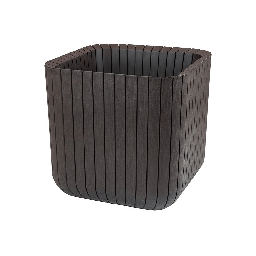 [2000718] Vaso Da Fiori Cube S In Resina/Polipropilene Marrone