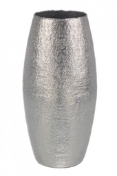 [B0183688] Vaso Decorativo Graceful Bombato Argento  Cod.0183688