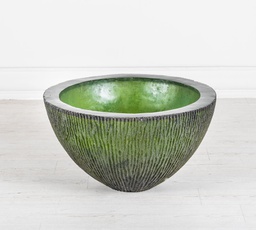 [DT/090/C] Vaso in resina verde 80x80x45h cm