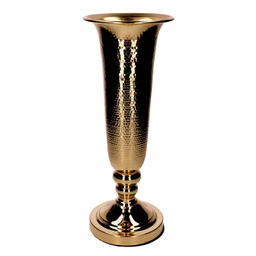 [V6142030000] Vaso metallo oro cm16x16h45