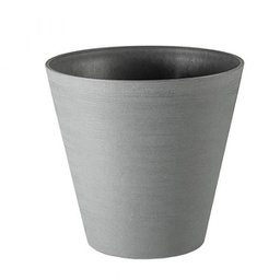 [20005888] Vaso per rinvaso grigio con bordo arrotondato