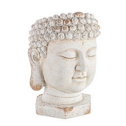 [B0780280] Vaso testa Buddha Magnesia D35 cm