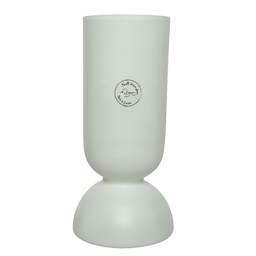 [20035826] Vaso vetro bianco H 23 cm