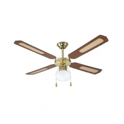 [8052789599536] Ventilatore da soffitto con lampadina Noce diametro 130 cm