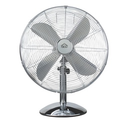 [1994627] Ventilatore da tavolo in metallo Cromato DCG VE1616 Diametro 40 cm