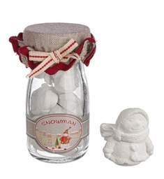 [B0913188] 12x Bottiglietta 8 Cuoricini Prof. Snowman