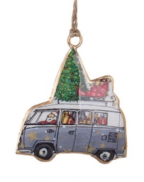 [B0936606] 12x Pendaglio Sammy Furgoncino Grigio C