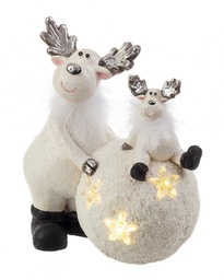 [B0935300] 2x Decorazione 2F Forrest Renna Sfera C