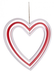 [B0913517] 2x Pendente Cuore Rosso