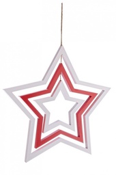 [B0913519] 2x Pendente Stella Rosso