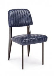 [B0746106] 2x Sedia Nelly Blu Vintage  