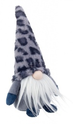 [B0935388] 4x Babbo Lovel Stand Leopardato Grigio