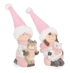 [B0970996] 4x Decorazione Blanca Bimbi Rosa Ass2