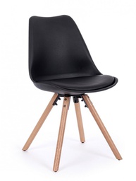 [B0733420] 4x Sedia New Trend Nero  