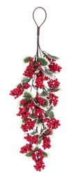 [B0934806] 6x Decor. Ilex Bacche Ros Agrifoglio Goccia