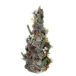 [V6327820000] Albero con pigne e bacche bianchecmø17h41